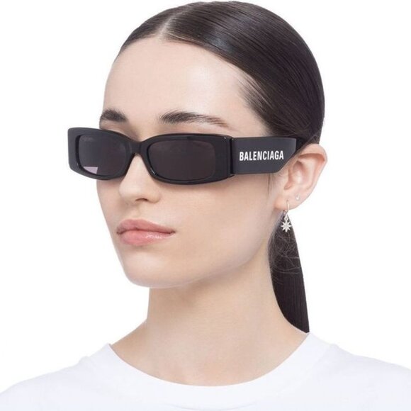 NEW BB0260S 002 BALENCIAGA DARK HAVANA/GREEN UNISEX  BALENCIAGA SUNGLASSES - Picture 1 of 11